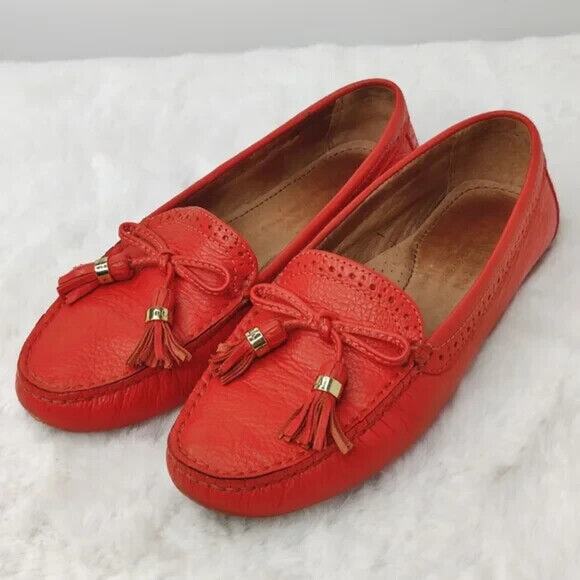 Lauren Ralph Lauren Orange Loafers Sz US 5 - Picture 2 of 10